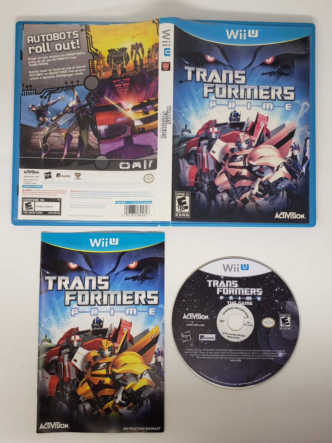 Transformers - Prime - Nintendo Wii U
