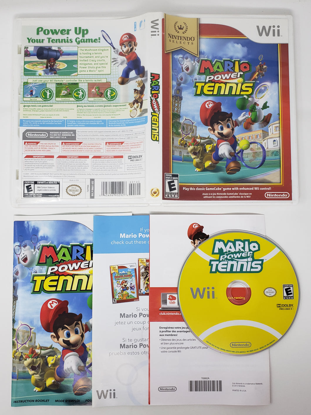 Mario Power Tennis - Nintendo Wii