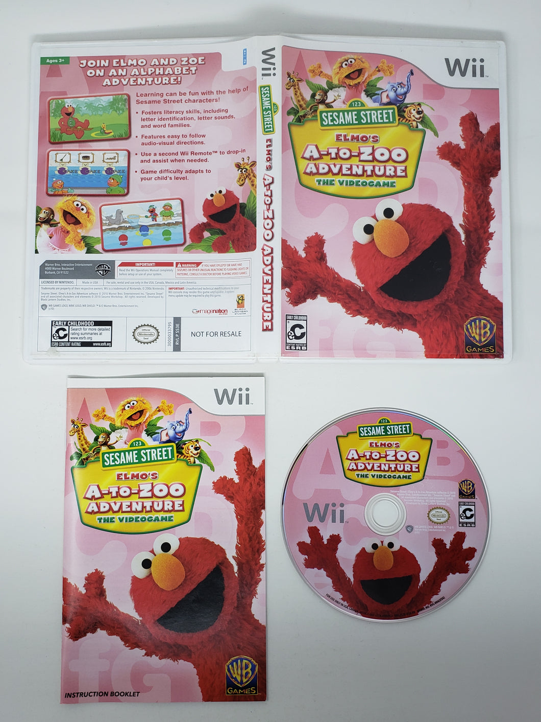 Sesame Street - Elmo's A-To-Zoo Adventure - Nintendo Wii