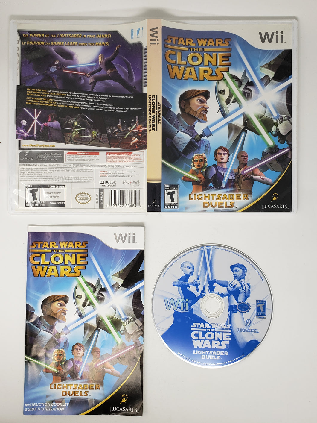 Star Wars Clone Wars Lightsaber Duels - Nintendo Wii