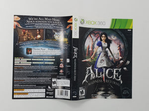 Alice Madness Returns [Cover art] - Microsoft XBOX360