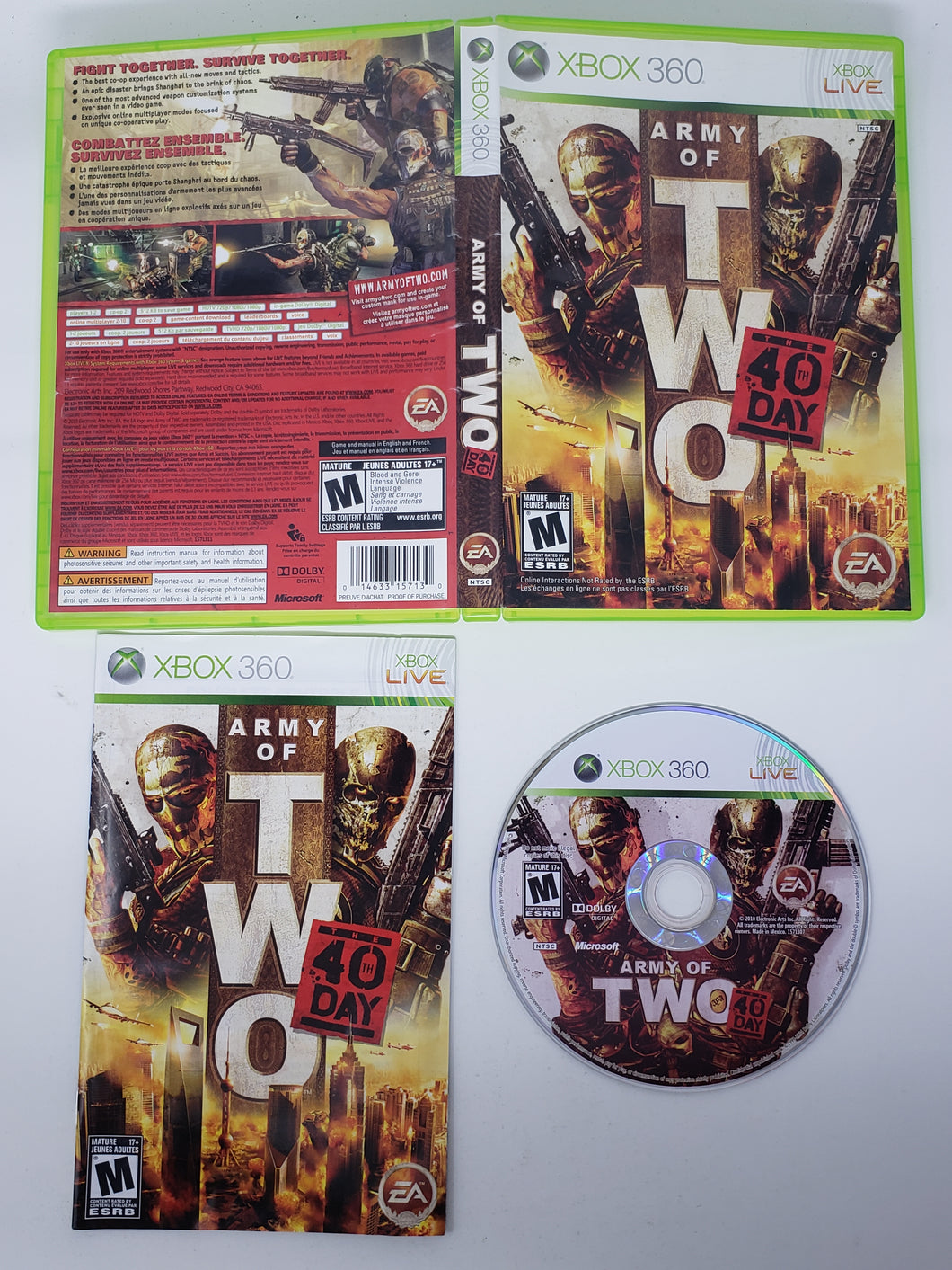 Army of Two - The 40th Day - Microsoft Xbox 360