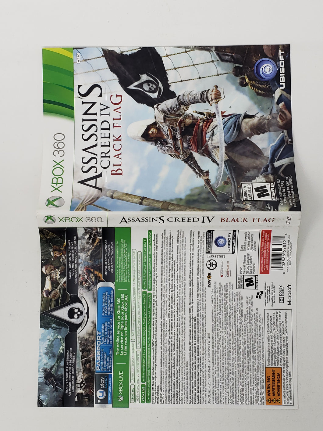 Assassin's Creed IV - Black Flag [Couverture] - Microsoft XBOX360