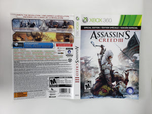 Assassin's Creed III [Édition Signature] [Couverture] - Microsoft Xbox 360