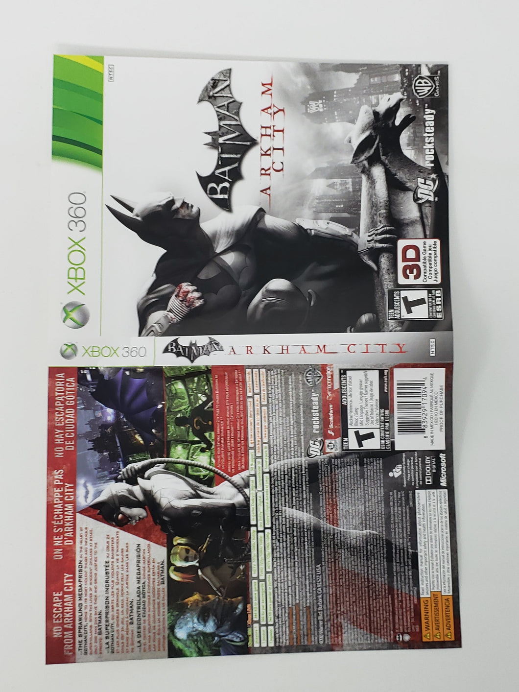 Batman - Arkham City [Cover art] - Microsoft XBOX360