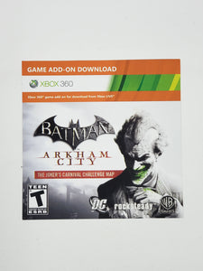 Batman Arkham City [Insertion] - Microsoft Xbox 360