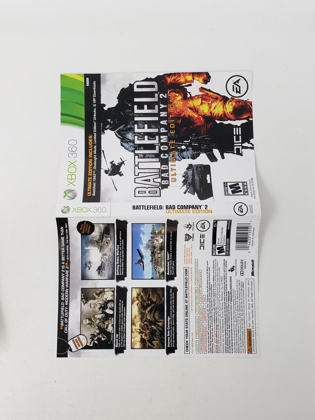 Battlefield - Bad Company 2 Ultimate Edition [Cover art] - Microsoft XBOX360