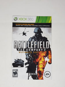 Battlefield - Bad Company 2 Ultimate Edition [manual] - Microsoft XBOX360