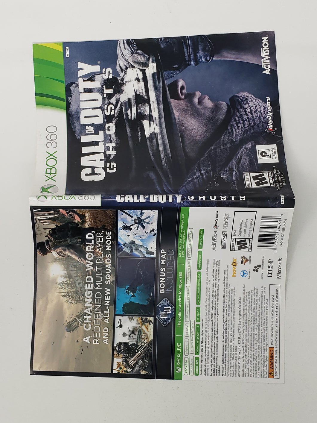 Call of Duty Ghosts [Couverture] - Microsoft XBOX360