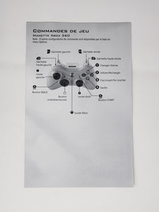 Xbox Live Control Instruction Manual Replacement [Insert] - Microsoft Xbox 360