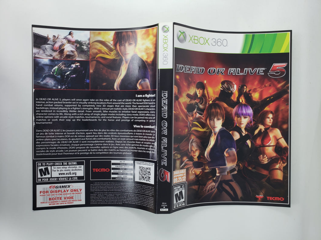 Dead or Alive 5 [Couverture] - Microsoft Xbox 360