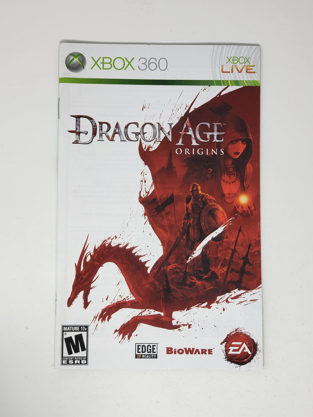 Dragon Age - Origins [manuel] - Microsoft XBOX360