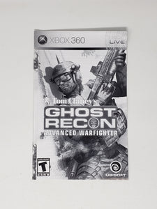 Ghost Recon Advanced Warfighter [manual] -Microsoft XBOX 360