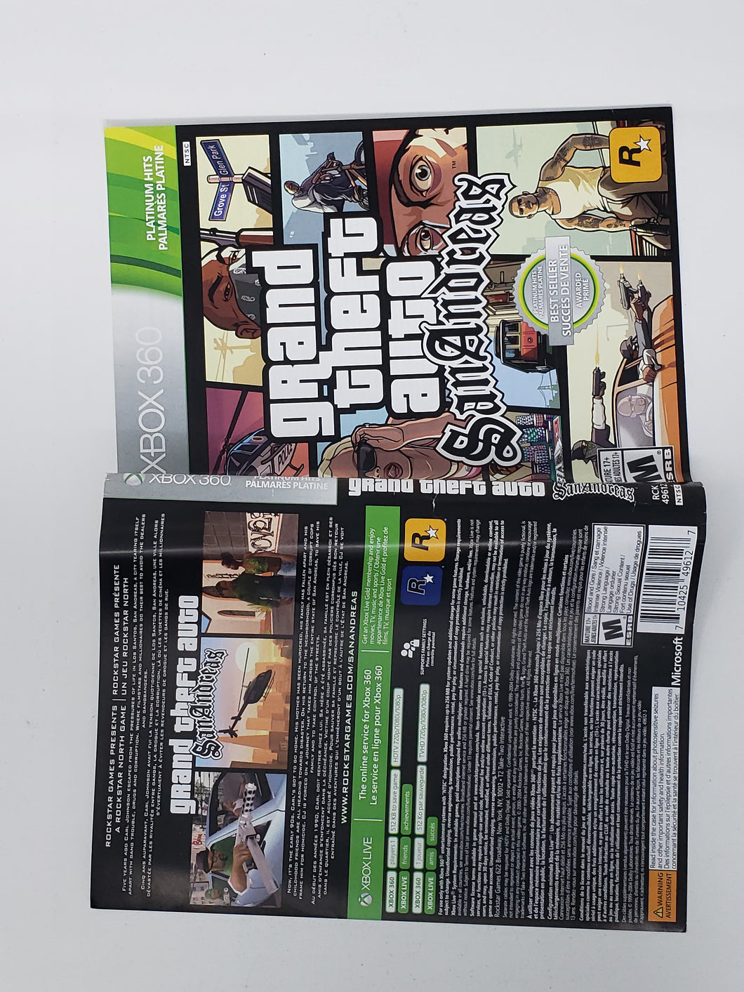 Grand Theft Auto San Andreas [Platinum Hits] [Cover art] - Microsoft XBOX360