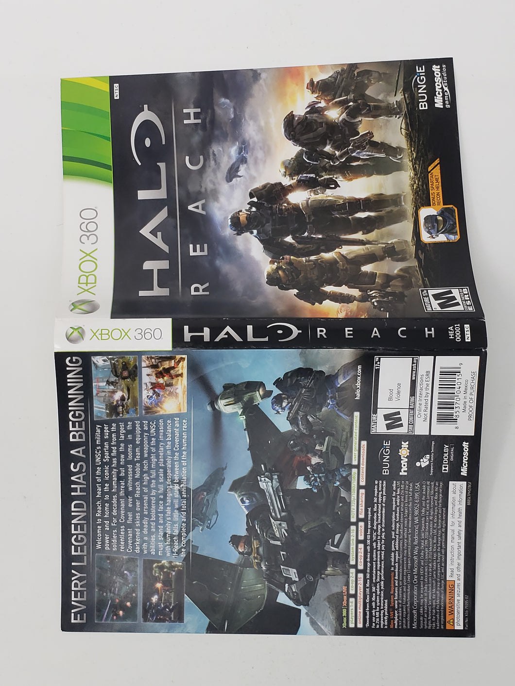 Halo - Reach [Couverture] - Microsoft XBOX360