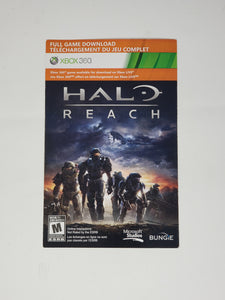 Halo Reach Download Card Insertion - Microsoft Xbox 360
