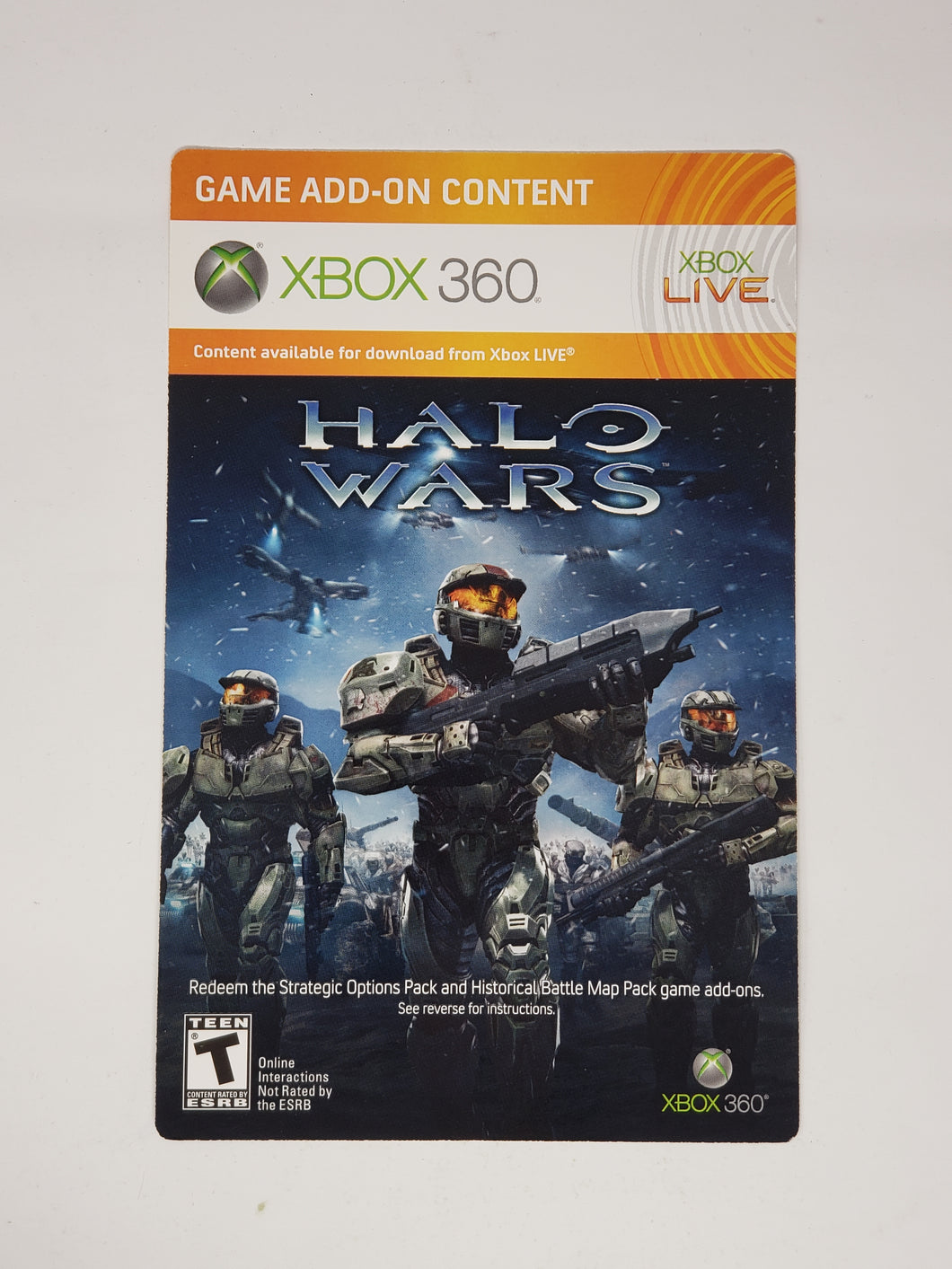 Halo Wars Insertion - Microsoft Xbox 360