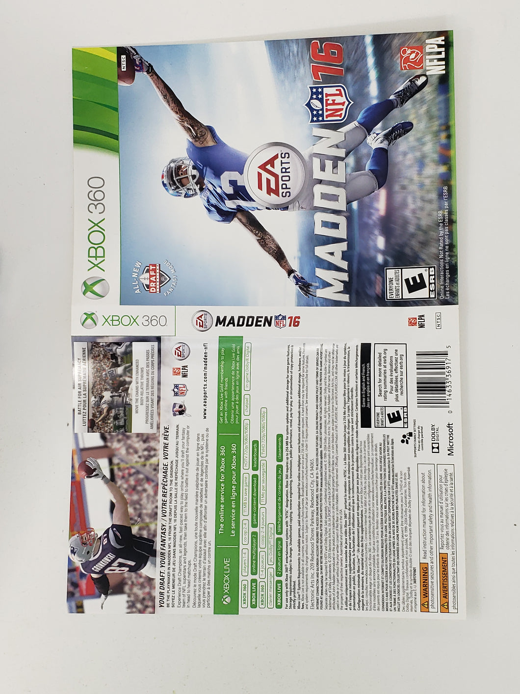Madden NFL 16 [Cover art] - Microsoft XBOX360