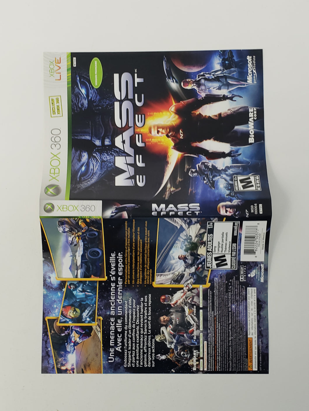 Mass Effect [Cover art] Version Française - Microsoft Xbox360