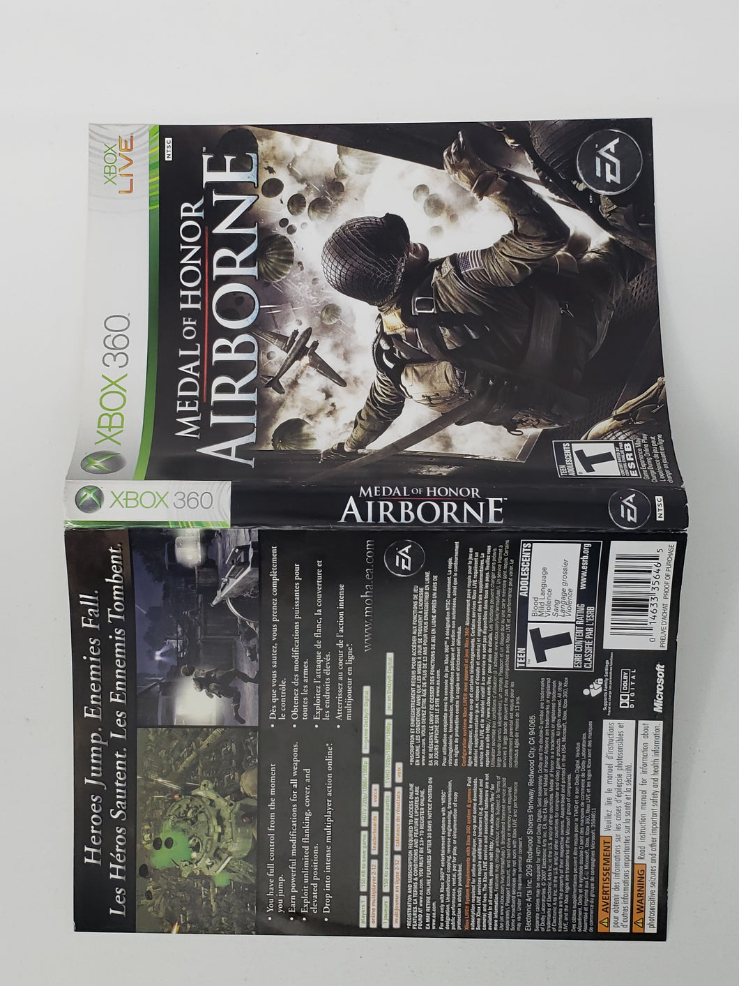 Medal of Honor Airborne [Couverture] - Microsoft XBOX360