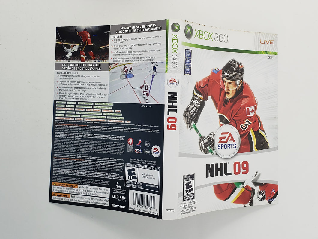 NHL 09 [Couverture] - Microsoft Xbox360