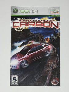 Need for Speed Carbon [manuel] - Microsoft XBOX360