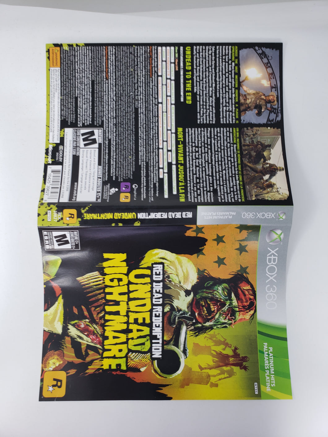 Red Dead Redemption Undead Nightmare Palmarès Platine [Couverture] - Microsoft Xbox 360