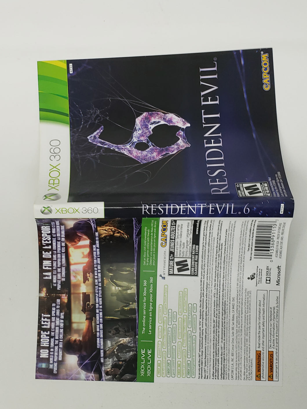 Resident Evil 6 [Cover art] - Microsoft XBOX360