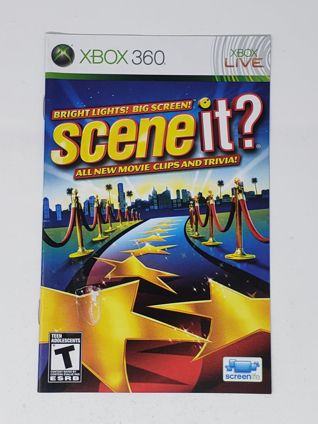 Scene It? Bright Lights! Big Screen! [manual] - Microsoft XBOX 360