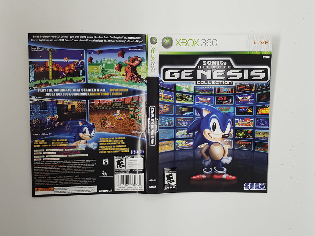 Sonic's Ultimate Genesis Collection [Cover art] - Microsoft XBOX360