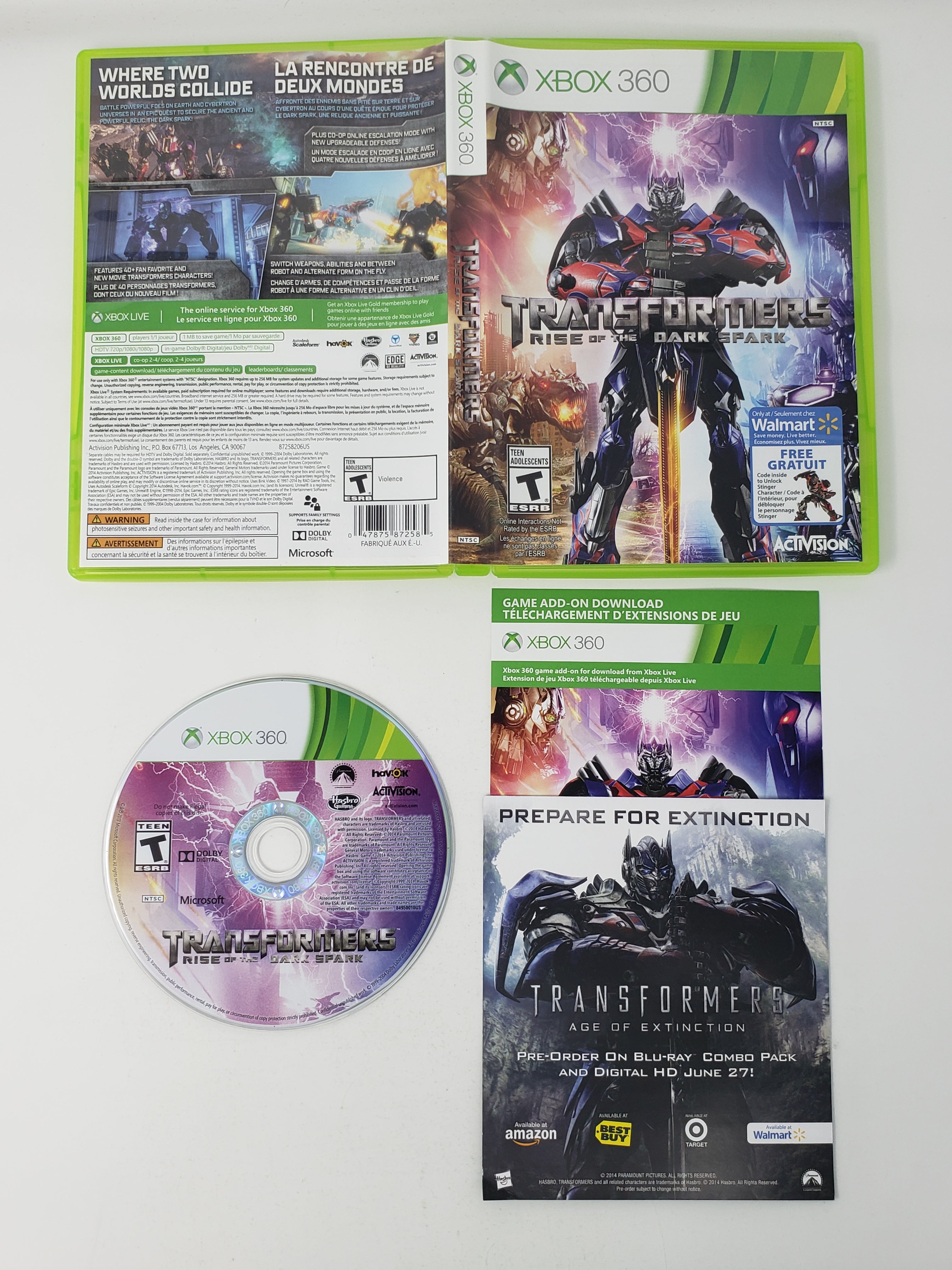 Transformers rise of the clearance dark spark xbox 360