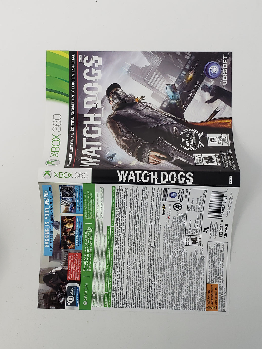 Watch Dogs [Edition Signature] [Couverture] - Microsoft Xbox 360