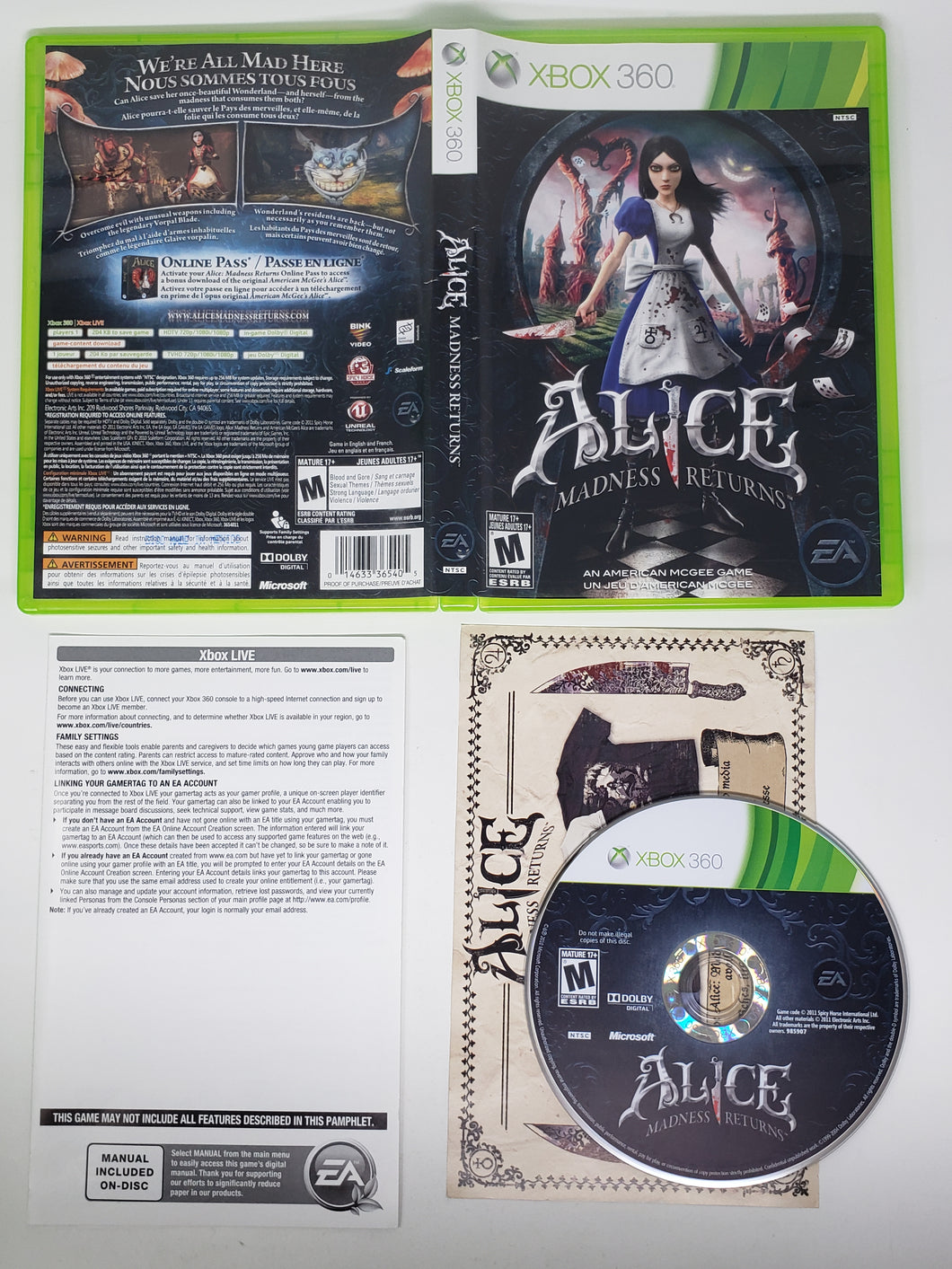 Alice - Madness Returns - Microsoft Xbox 360