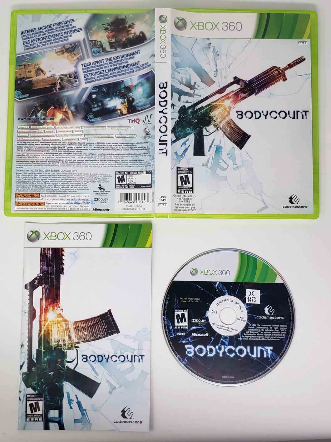 Bodycount - Microsoft Xbox 360