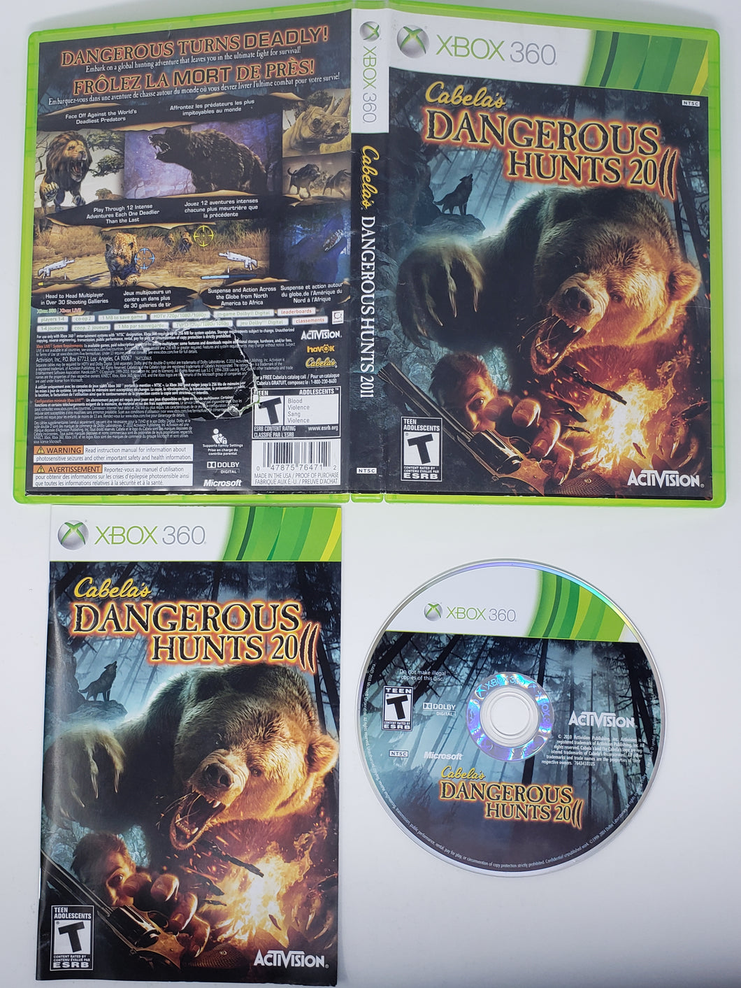 Cabela's Dangerous Hunts 2011 - Microsoft Xbox 360