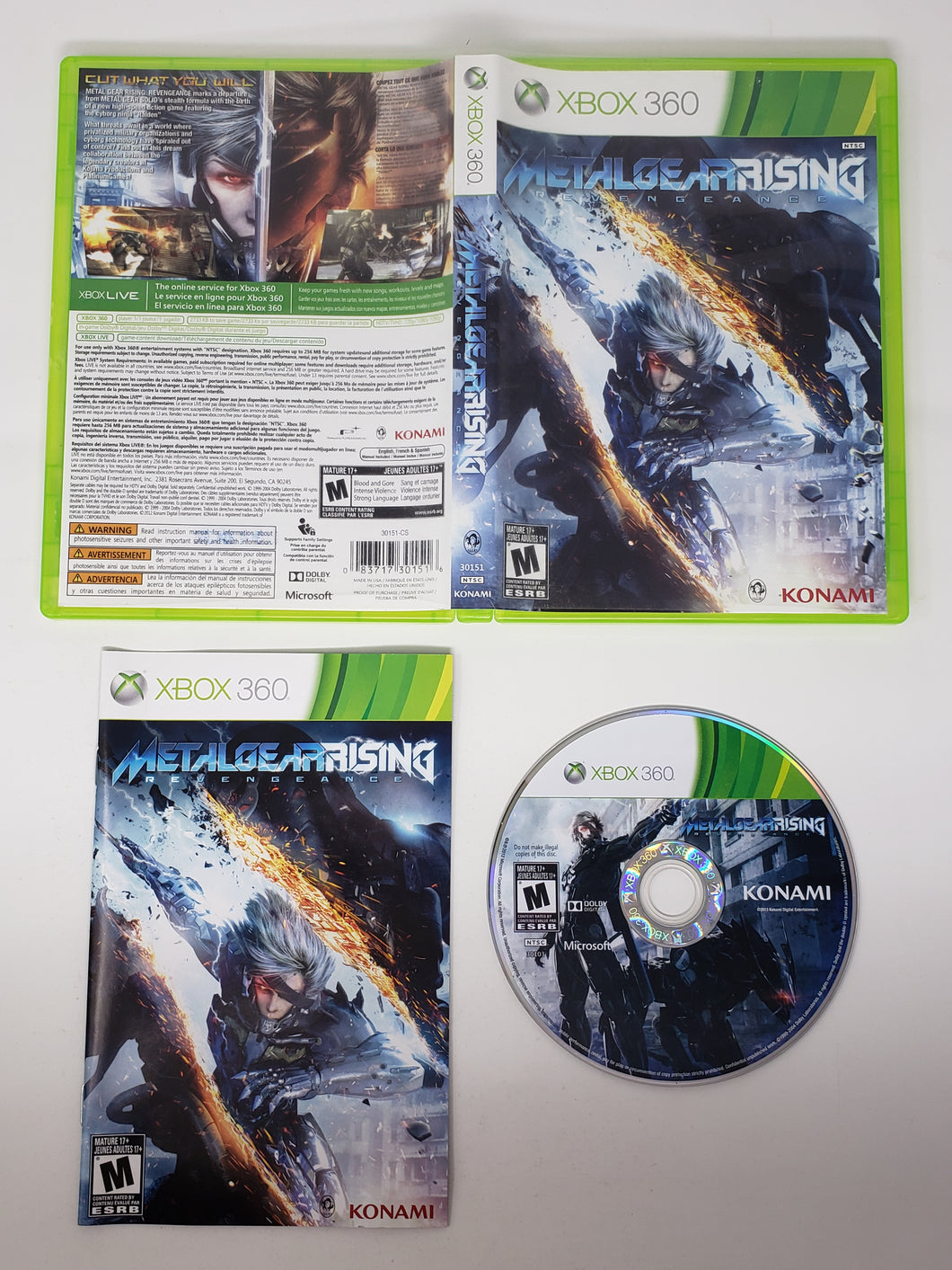 Metal Gear Rising - Revengeance - Microsoft Xbox 360