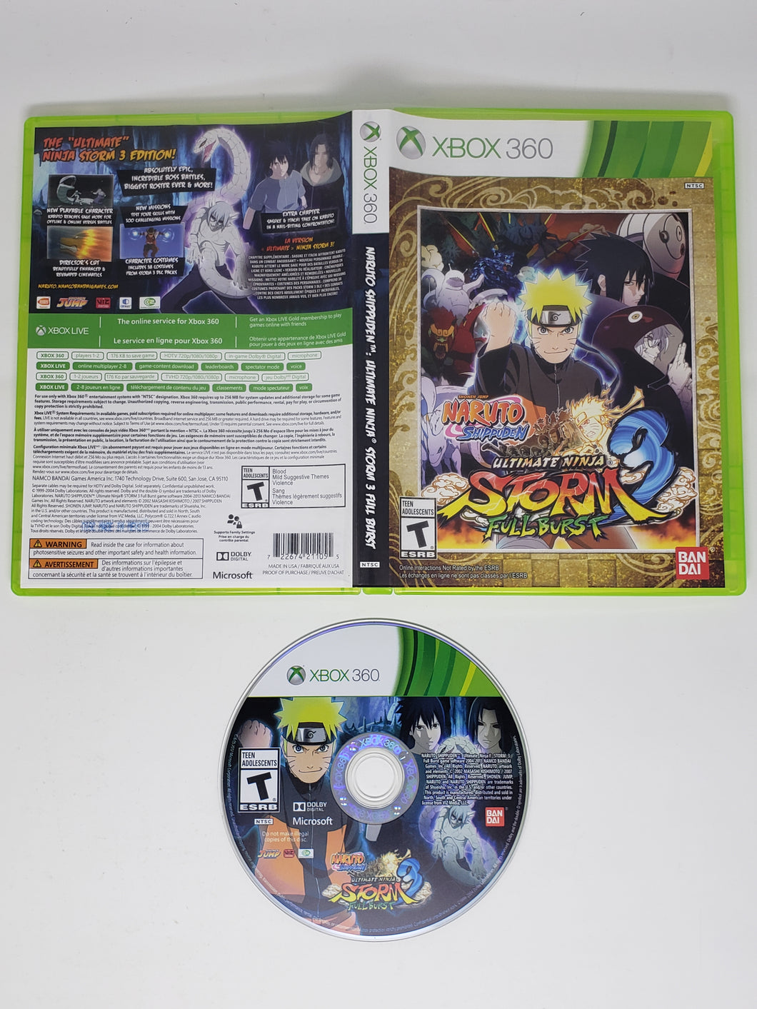 Naruto Shippuden Ultimate Ninja Storm 3 Full Burst - Microsoft Xbox 360