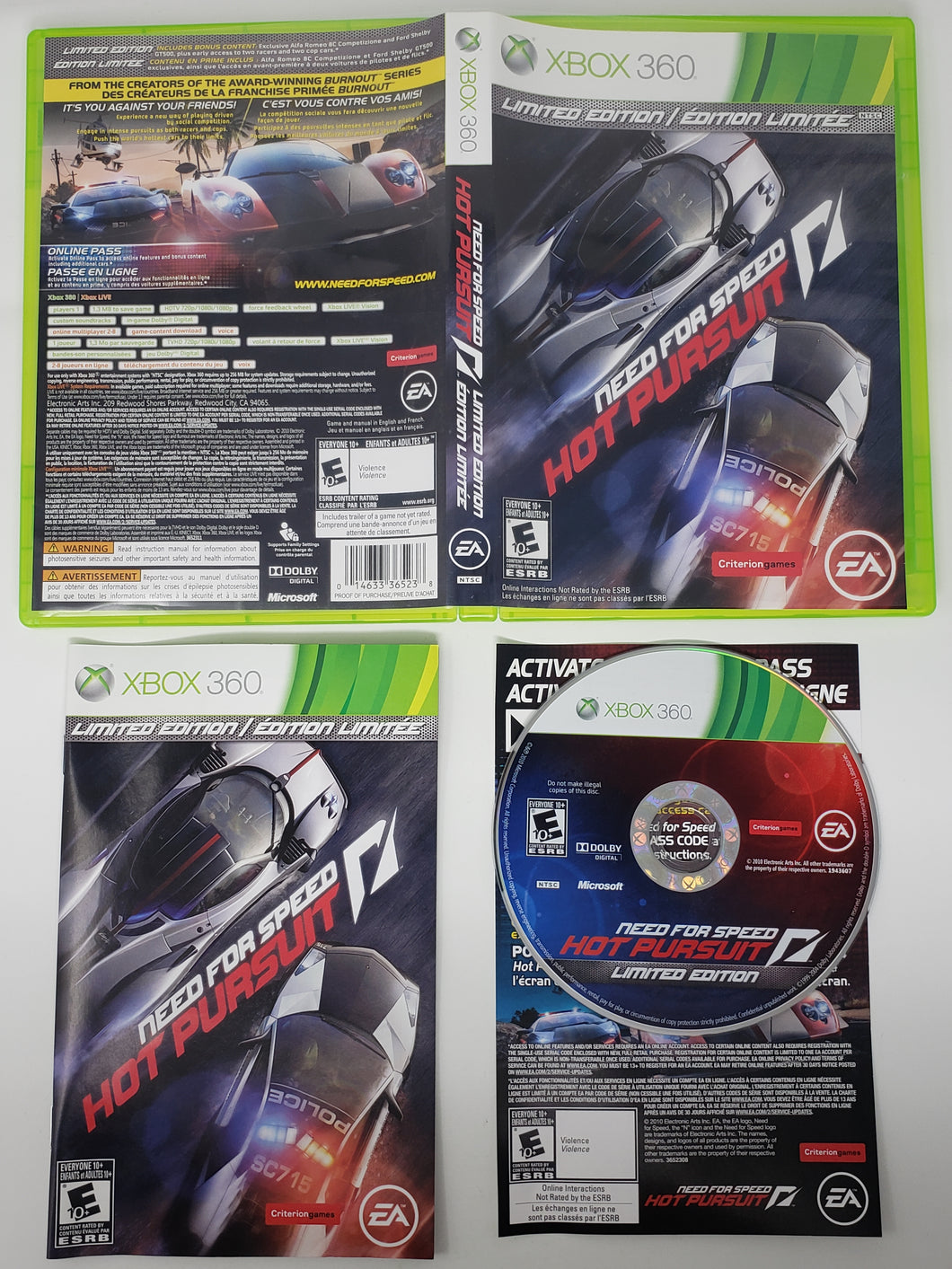 Need For Speed - Hot Pursuit Limited Edition - Microsoft Xbox 360