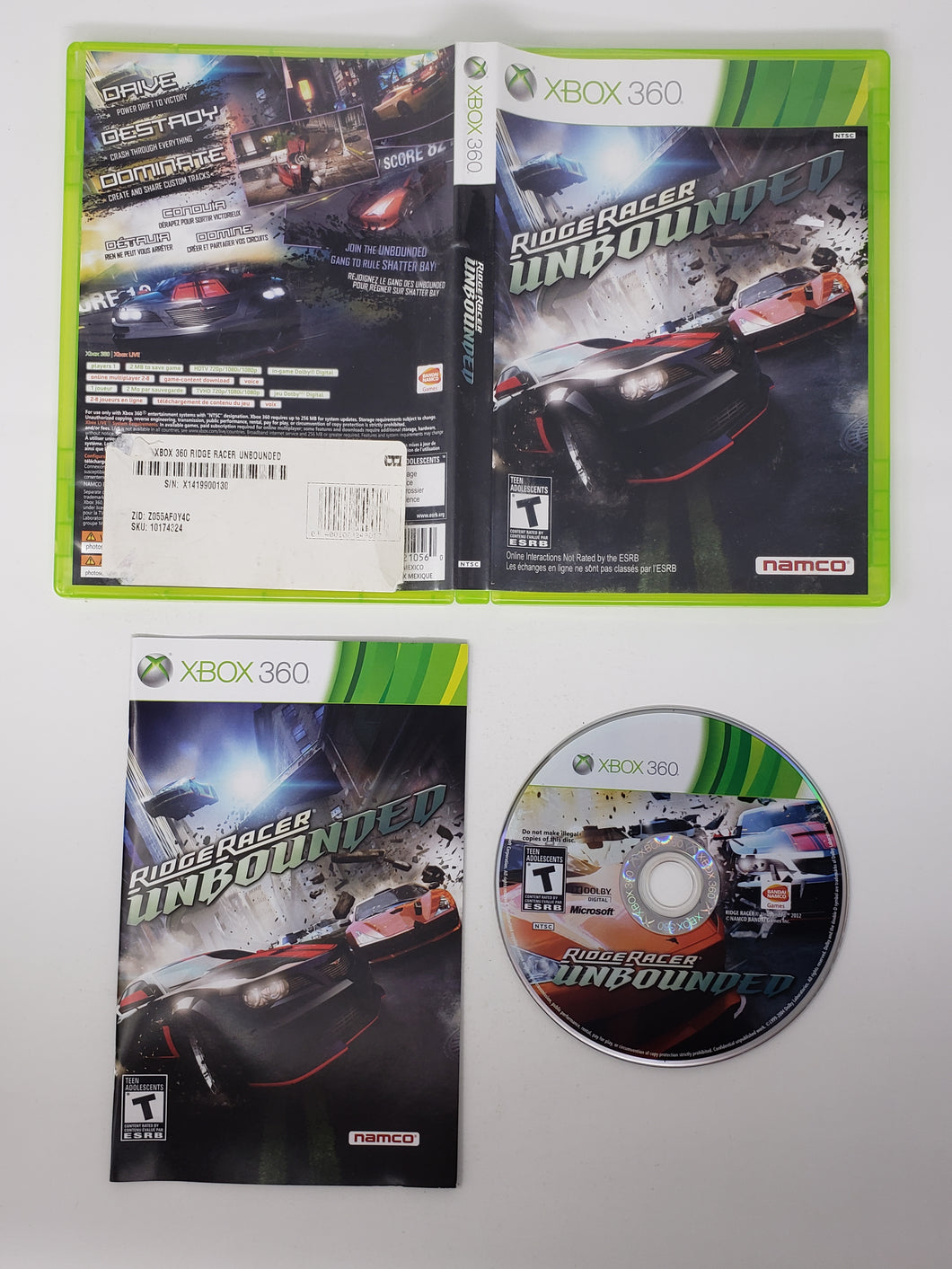 Ridge Racer Unbounded - Microsoft Xbox 360
