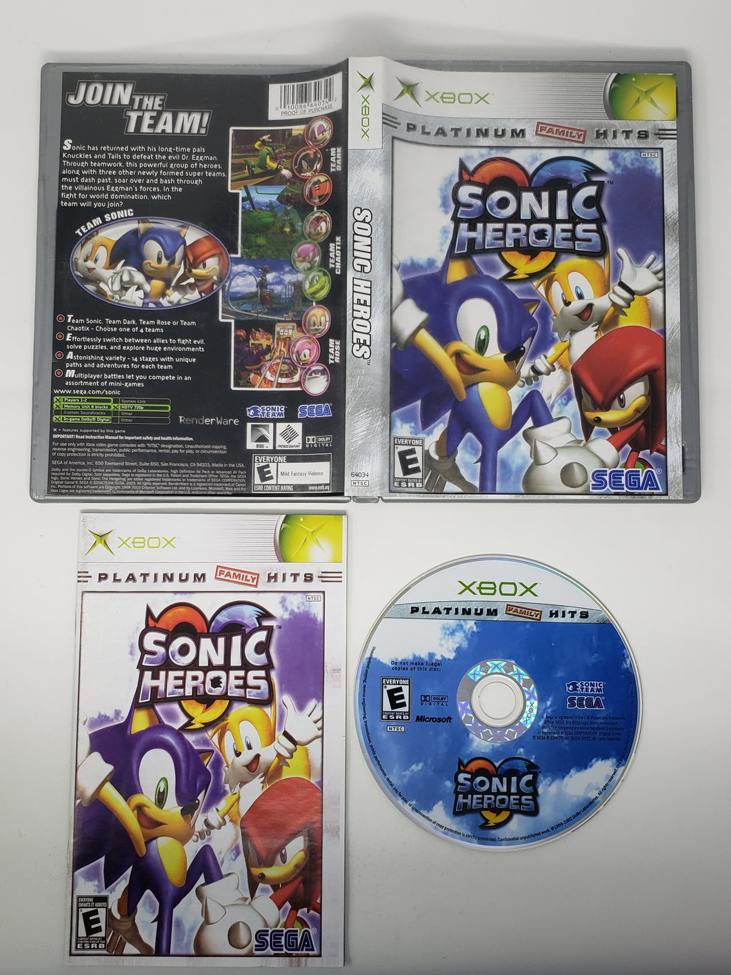 Sonic Heroes [Palmarès Platine] - Microsoft Xbox