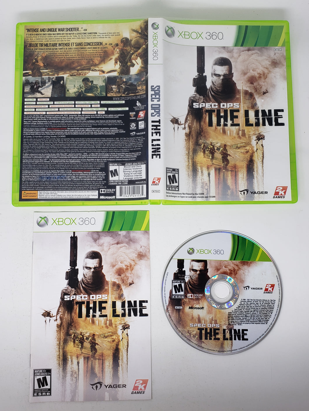 Spec Ops The Line - Microsoft Xbox 360