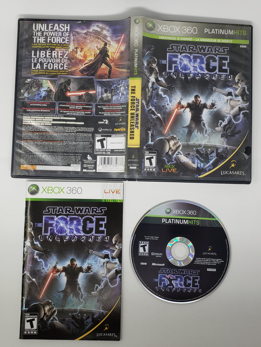 Star Wars The Force Unleashed [Platinum Hits] - Microsoft Xbox 360