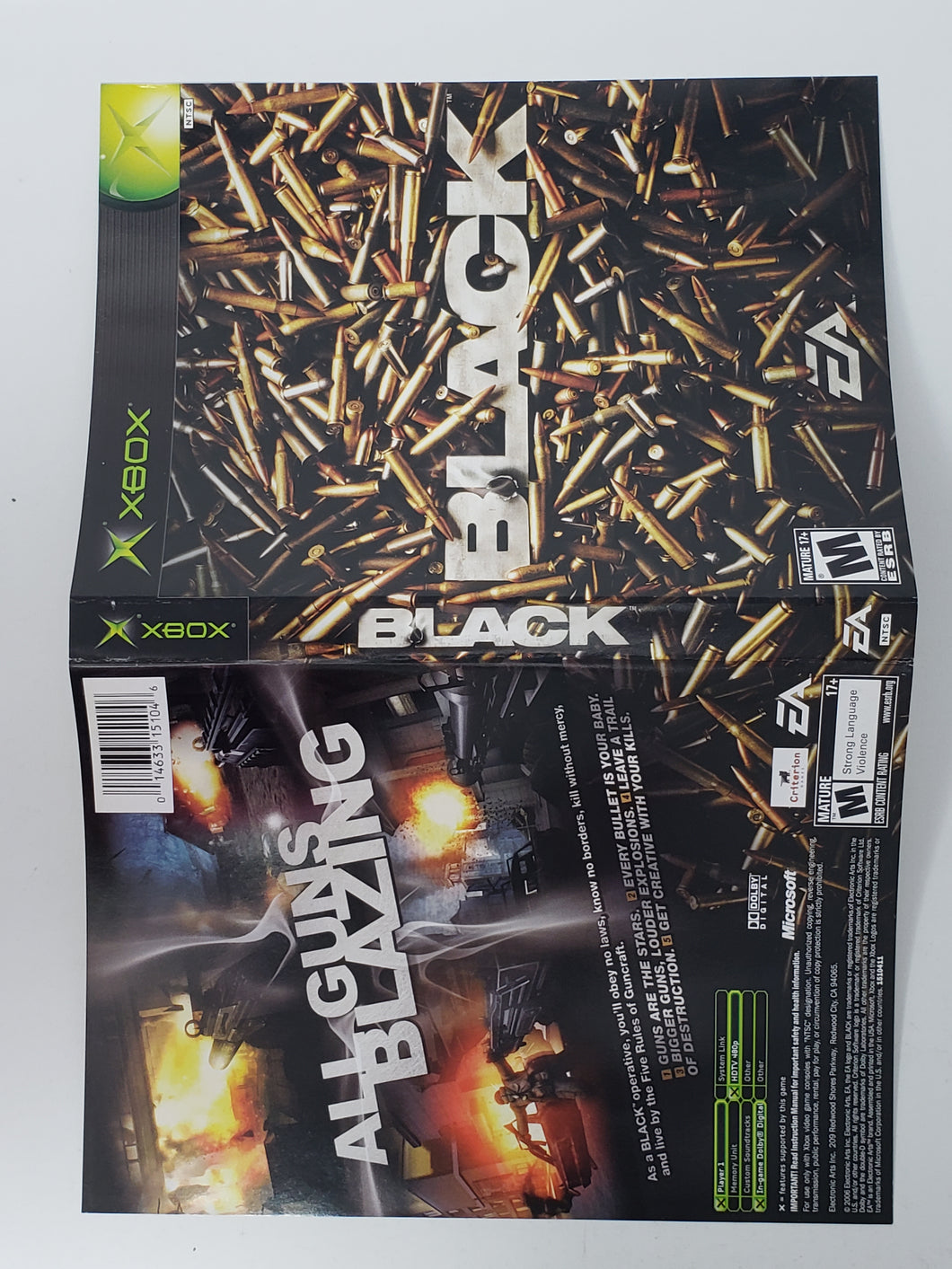 Black [Couverture] - Microsoft XBOX