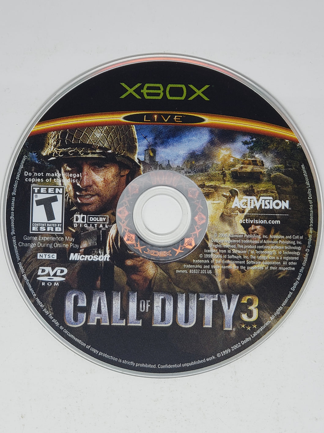 Call of Duty 3 - Microsoft Xbox