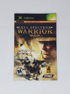 Full Spectrum Warrior [manual] - Microsoft XBOX