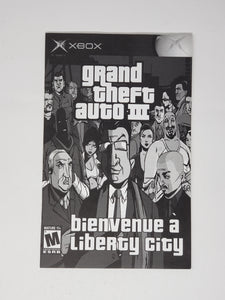 Grand Theft Auto III [manual] - Microsoft Xbox