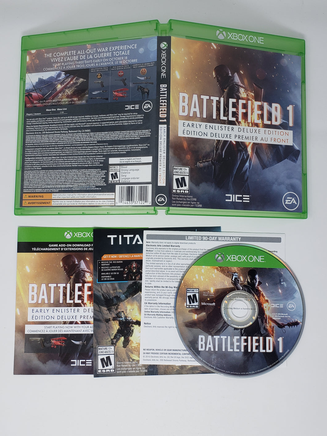 Battlefield 1 Early Enlister Deluxe Edition - Microsoft Xbox One