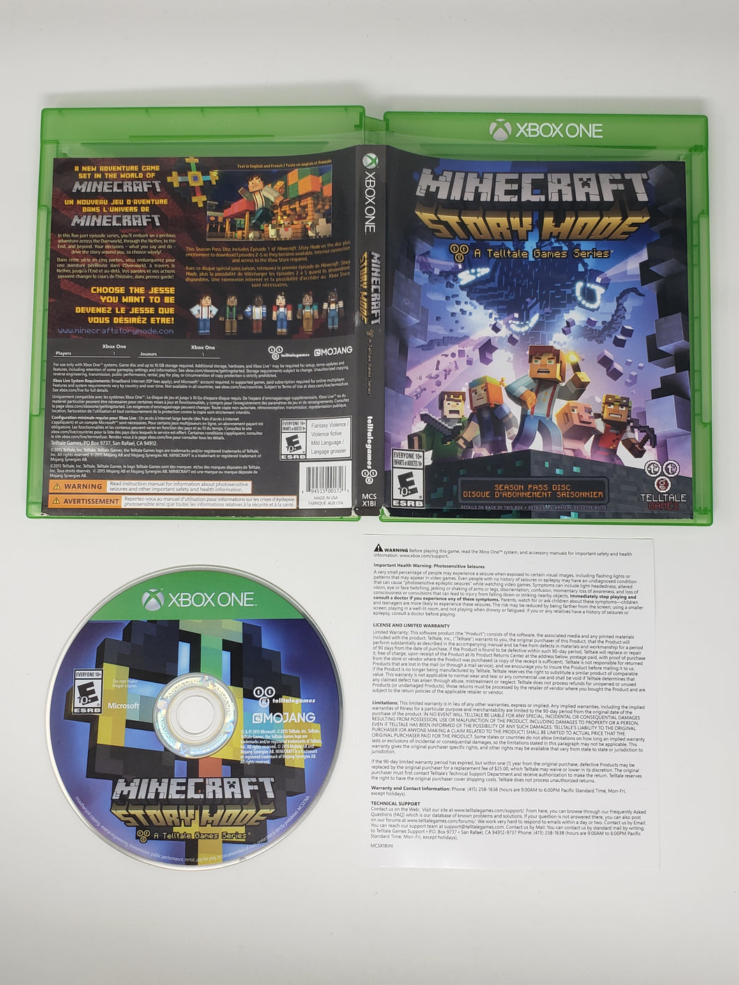 Minecraft - Story Mode Season Disc - Microsoft Xbox One