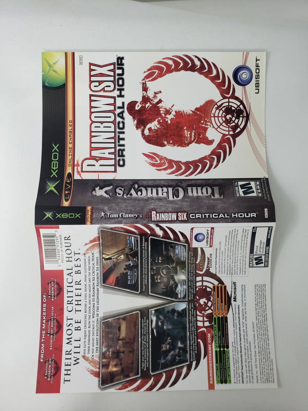 Rainbow Six Critical Hour [Cover art] - Microsoft Xbox