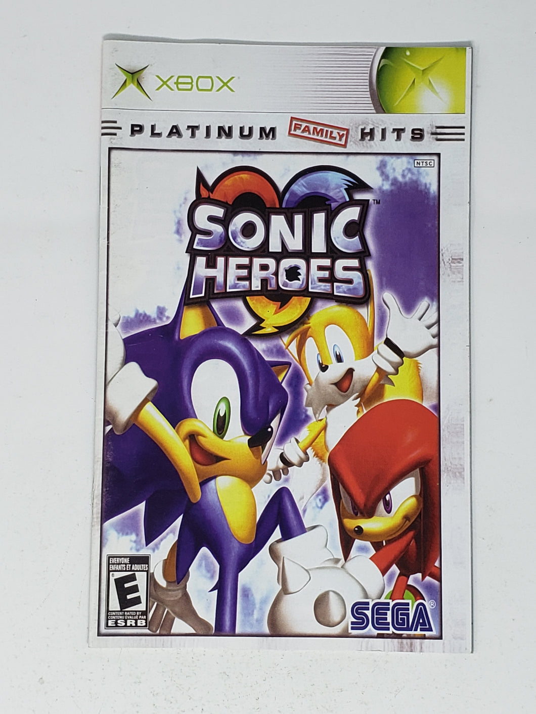 Sonic Heroes [manuel] - Microsoft Xbox